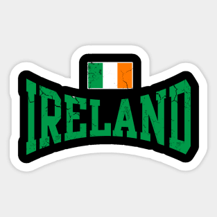 St Patricks Day Ireland Irish Flag Distressed Sticker